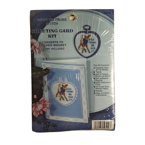 The New Berlin Co | NEW counted cross stitch kit card or magnet VTG 30509 - Picture 1 of 5